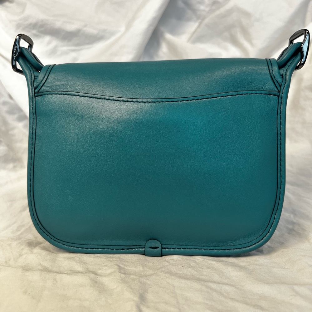 Coach 75th Anniversary Re-Edition Saddle Bag 18 - Dark Teal - Picture 6 of 12